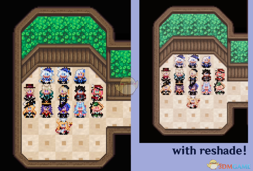 《星露谷物语》原神枫丹角色毛绒玩偶MOD