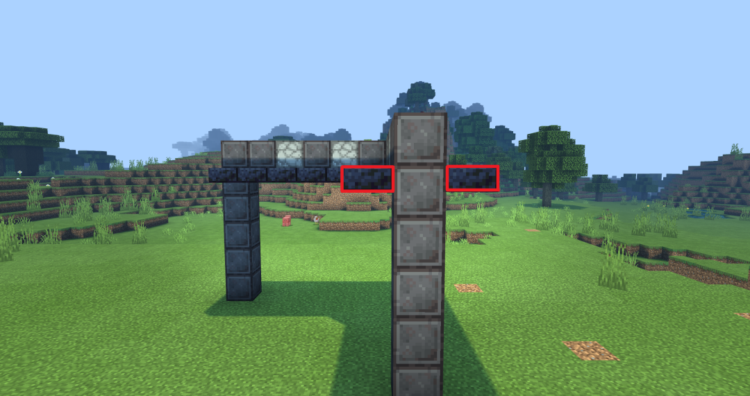 《我的世界：移动版》全自动按钮岩浆门搭建方法