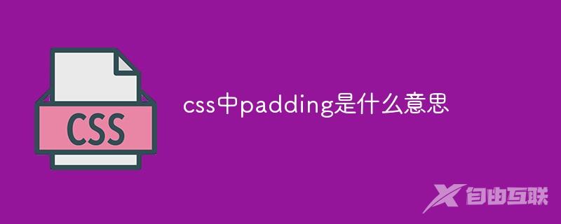 css中padding是什么意思