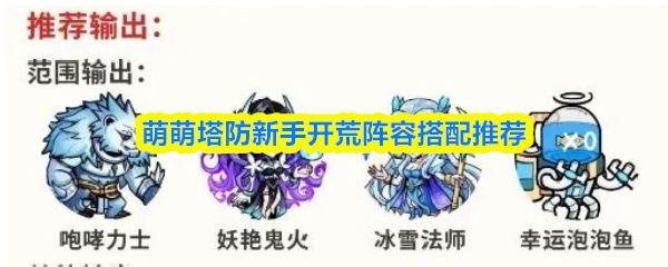 萌萌塔防新手开荒阵容搭配推荐
