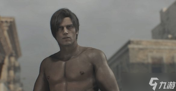 《生化危机9》里昂不穿上衣MOD：宽肩窄腰鲨鱼肌！