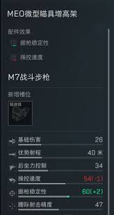 三角洲行动MEO微型瞄具增高架好用吗