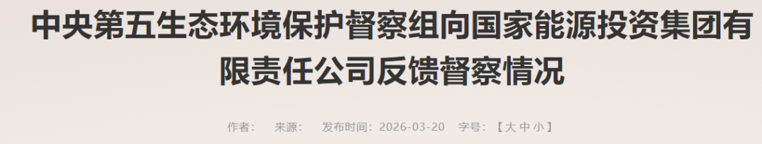 未批先建光伏电站侵占林草地等，第五督察组向国家能源集团反馈督察情况