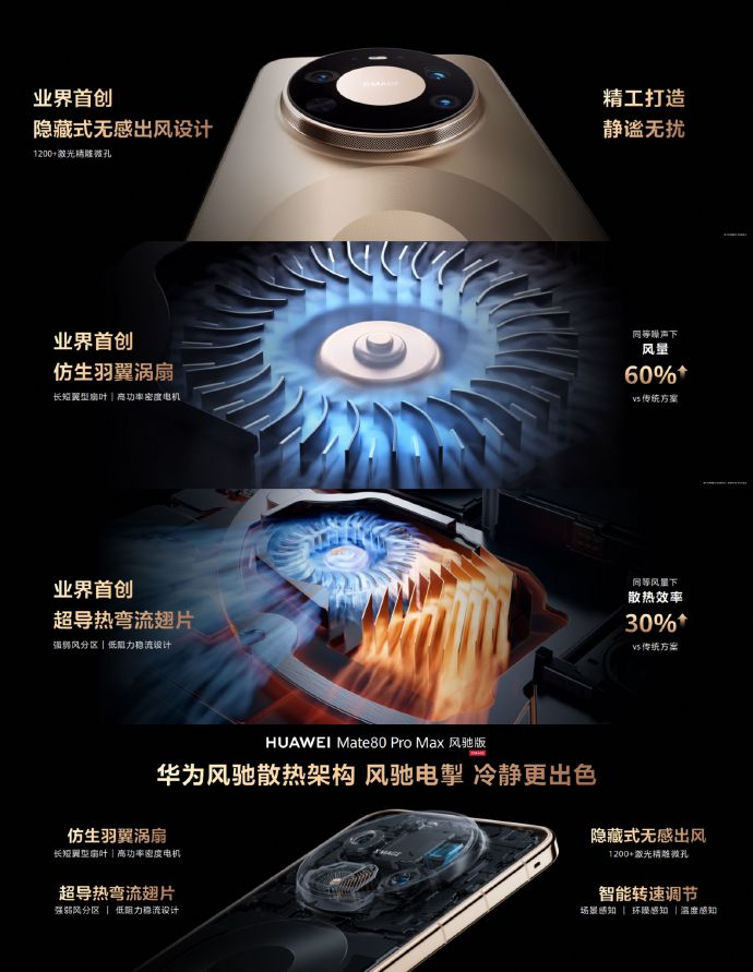 华为 Mate80 Pro Max风驰版上手 独立隐藏散热太巧妙