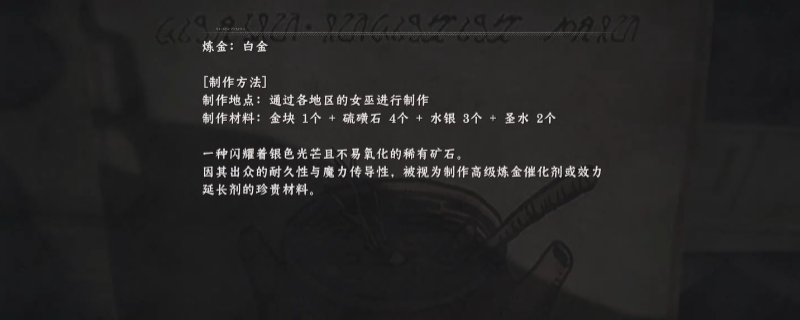 《红色沙漠》白金合成配方获得方法介绍