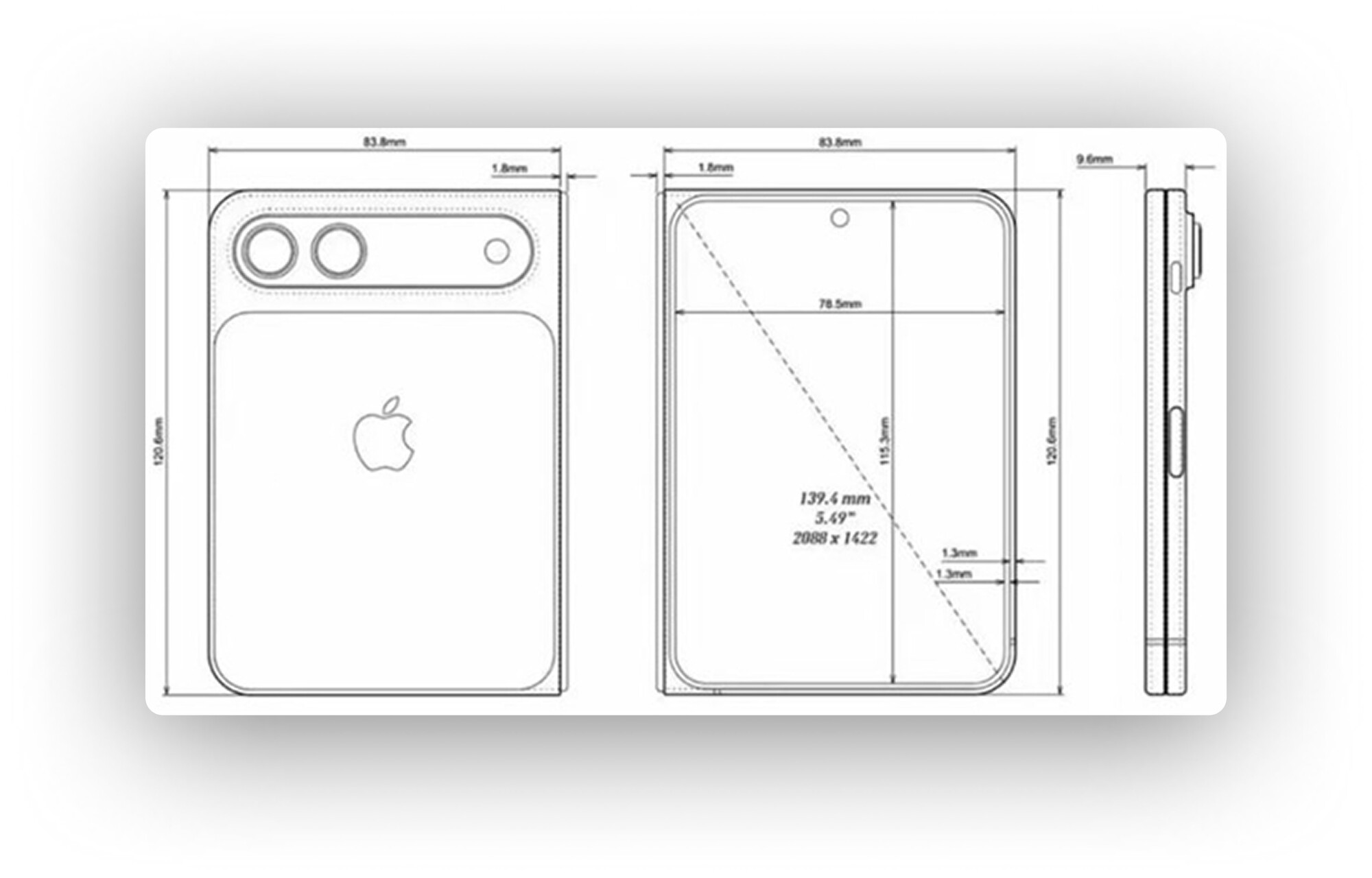 苹果折叠屏爆料汇总：售价超两万，比例阔折叠