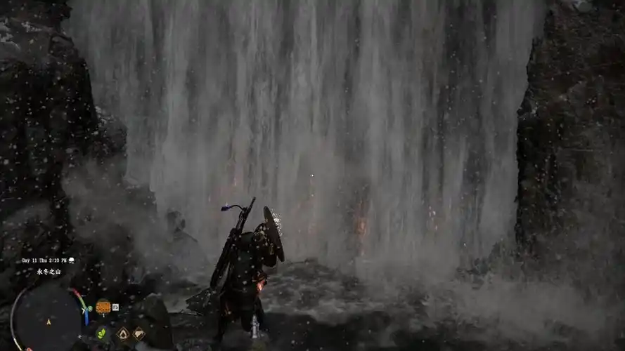 红色沙漠瀑布洞窟进入方法