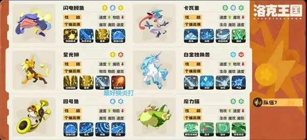 《洛克王国世界》雷暴独角兽队阵容教学