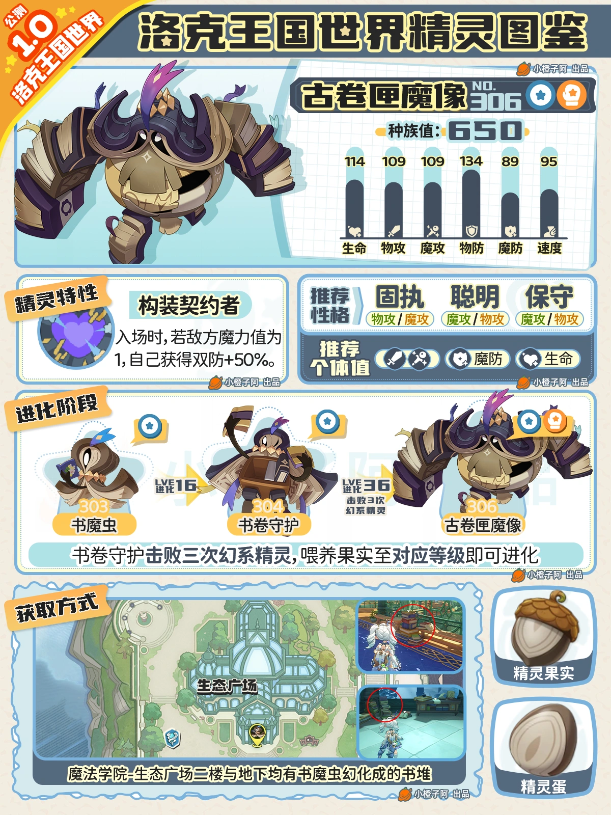 洛克王国世界古卷匣魔像性格推荐