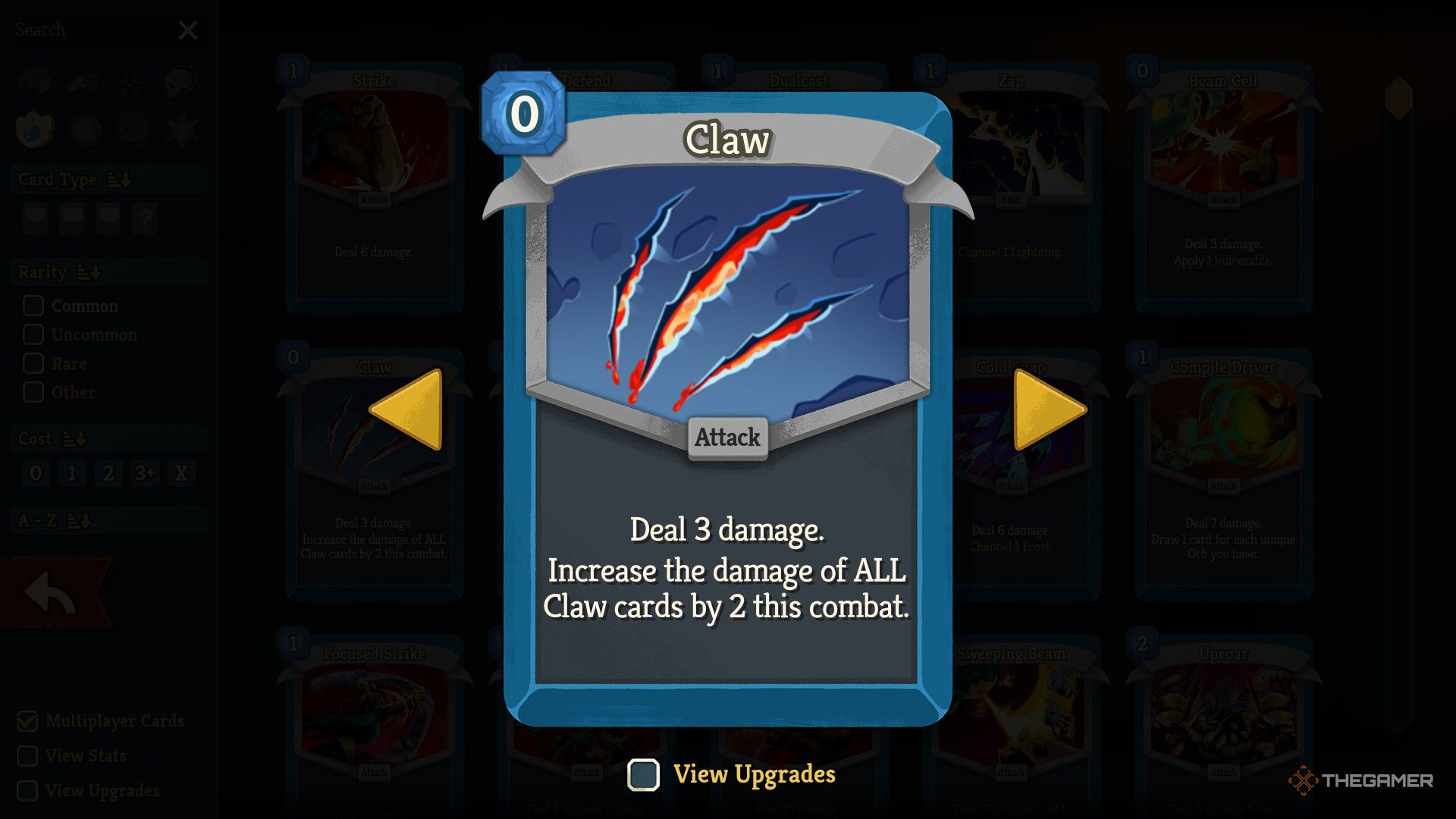 杀戮尖塔2爪击流构筑攻略